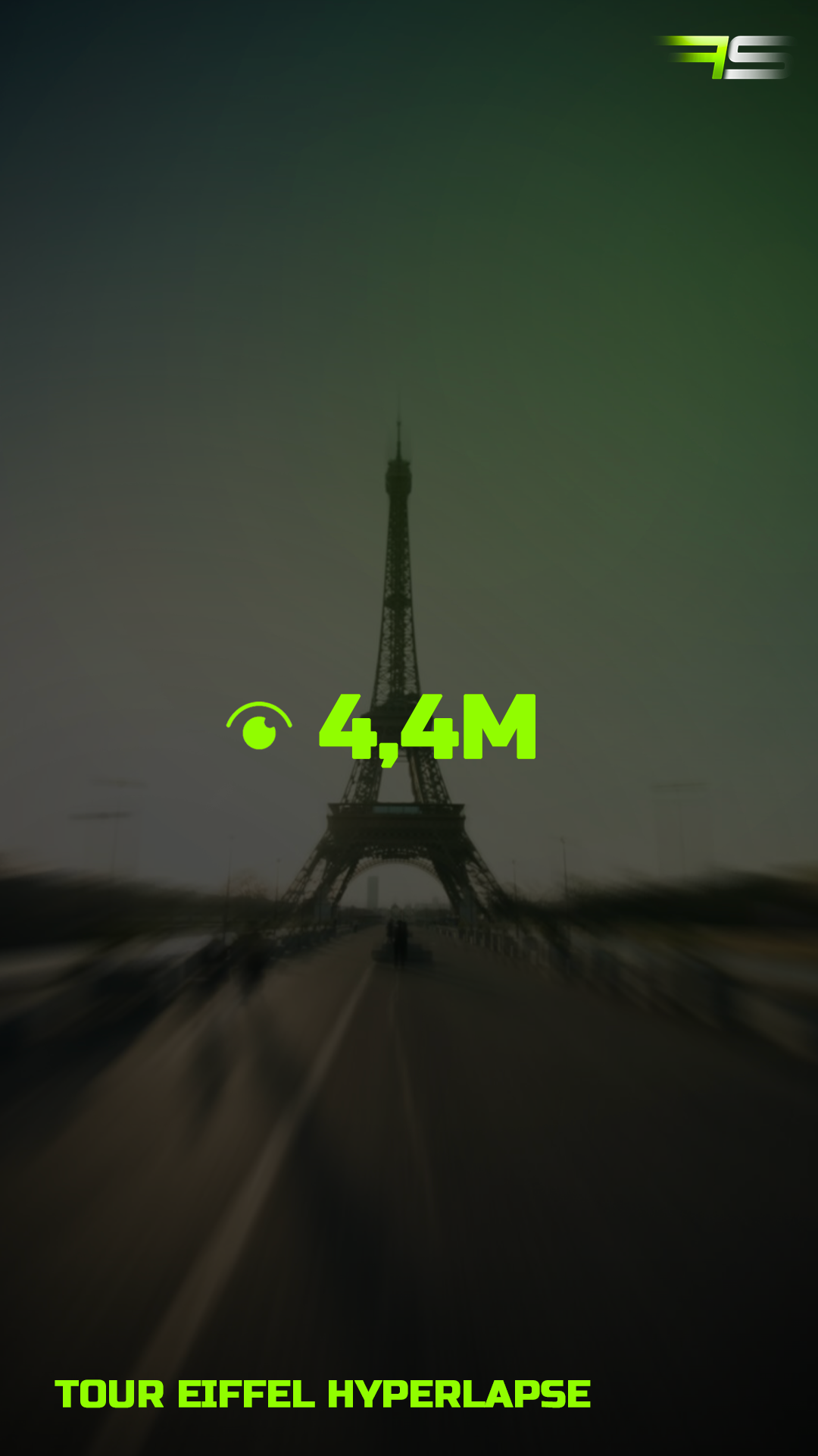 Tour Eiffel Hyperlapse — 4.4M vues